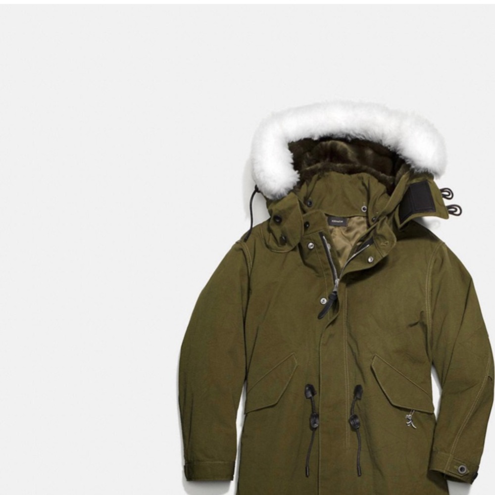 Coach men’s military icon parka winter jacket NWT - Picture 5 of 11